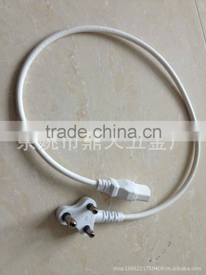 Various color various pattern woven the power cord