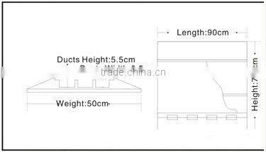 3 channels Rubber Cable Protector for stage