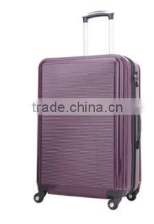 Most popular fashion style purple 24" luggage trolley suitcase