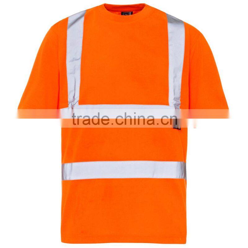 different colours adults 100% polyester road safety reflective security shirt