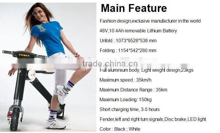 NEW products 2016 innovative product 350w electric bike foldable, electric scooter bluetooth,electric skateboards and scooter