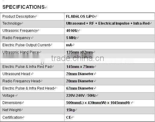VY-Q2A Hot sale internal ultrasonic liposuction slimming equipment (with ce)