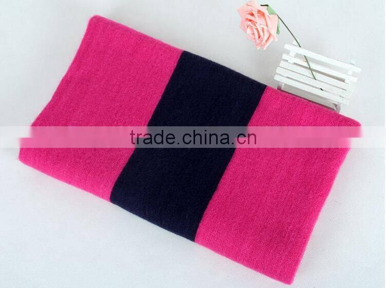 Latest Design Winter Warm Gradient Color 100% Acrylic Knitted Ladies Fashion Scarf