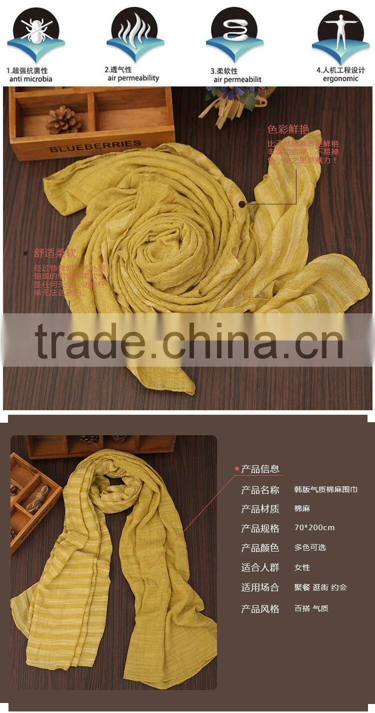 New Long Viscose Gradient Striped Turkey Scarf