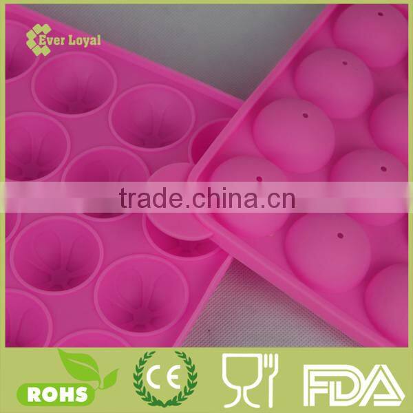 16 Holes Cake Lollipop Molds Silicone Ice Tray Lollipop Chocolate Mold