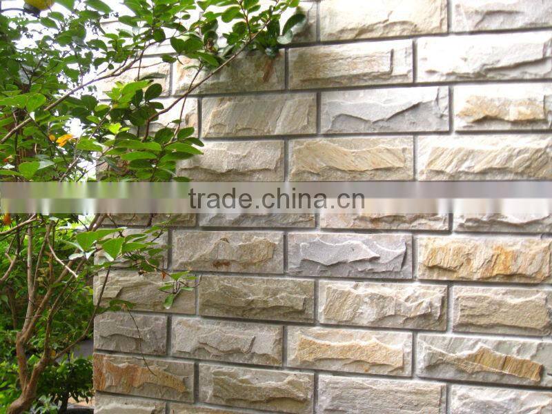 Rusty and grey slate, random culture stone tile