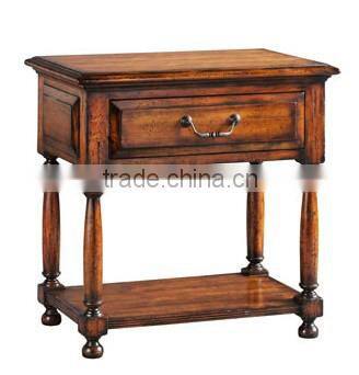 Factory direct sale to the Mediterranean style rural solid wood furniture to wooden nightstand to receive ark store