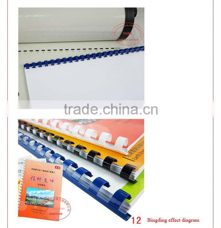 Spiral book binding machine