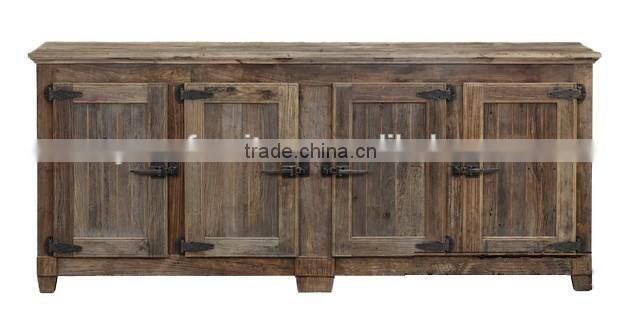 Solid wood furniture sideboard storage cabinet design for living room