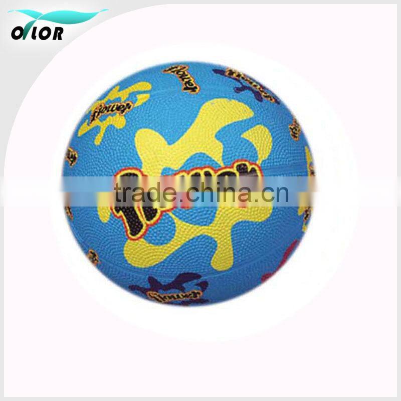 Children toys rubber Novelty outdoor colorful basketballs