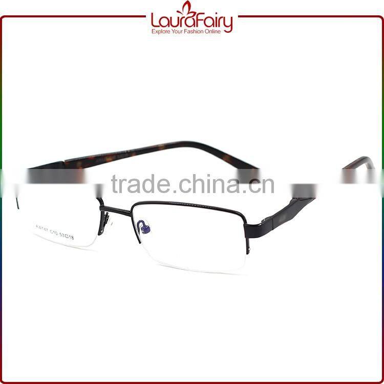 Laura Fairy Most Popular 2016 Black Spring Hinge Eyeglasses Optical Frame For Men