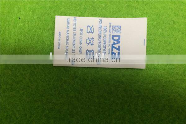 Garment labels and tags,100% polyester woven labels for clothing