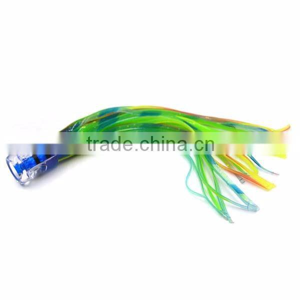 5 pcs Small size Resin head octopus skirt bait Big Game fishing lure sea trolling fishing lure salt water lures 4.5 inch 15g