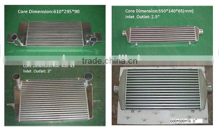 high performace 610*295*90 front mount universal Intercooler