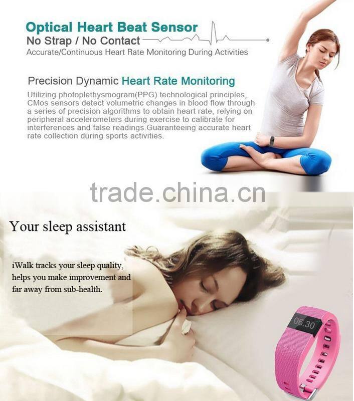 Wristband Smart Bracelet Bluetooth 4.0 Fitness Activity Tracker Pulsera heart rate wireless sport band upgrade TW64