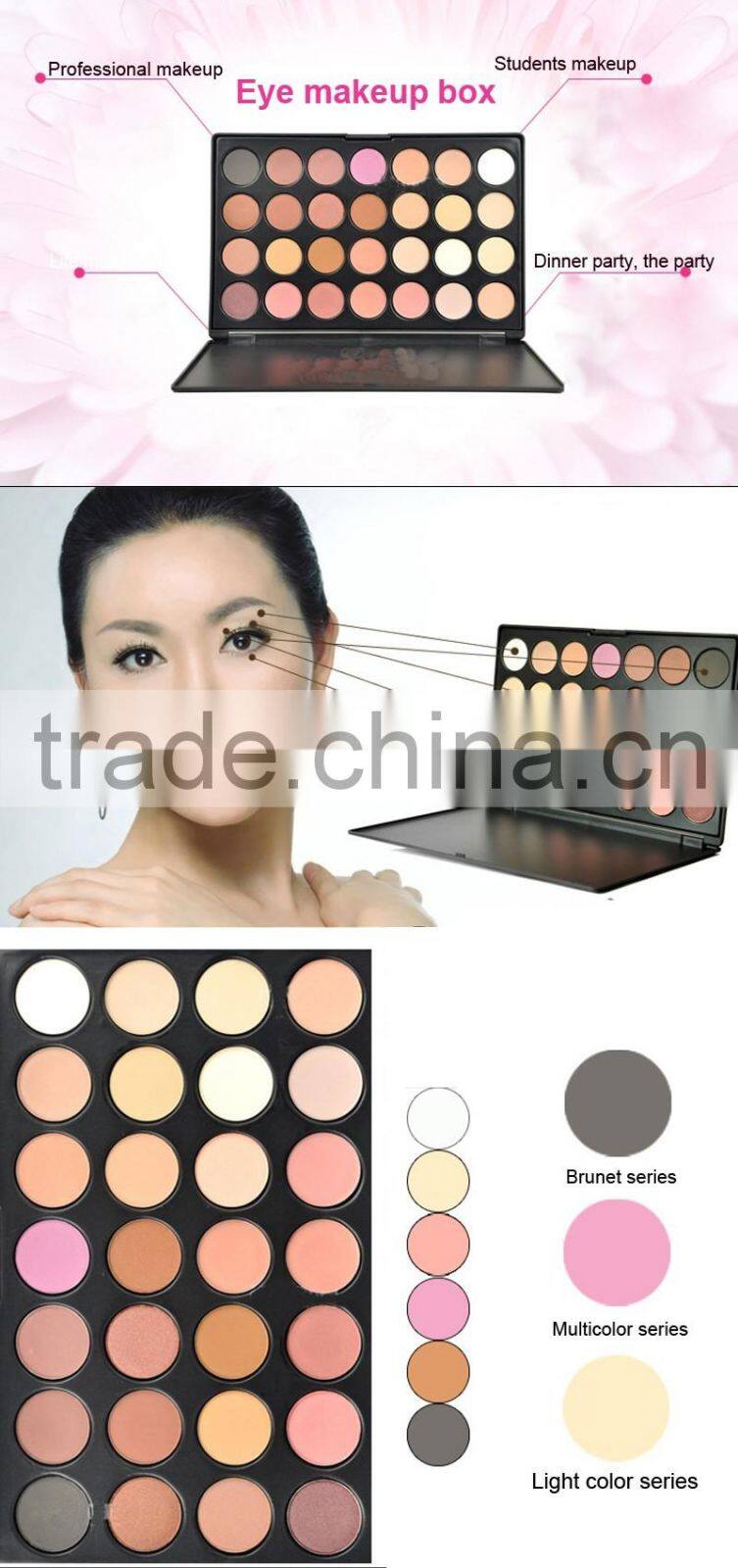 28 Colors Nautral Eyeshadow Eye Shadow Palette Makeup Box Cosmetics