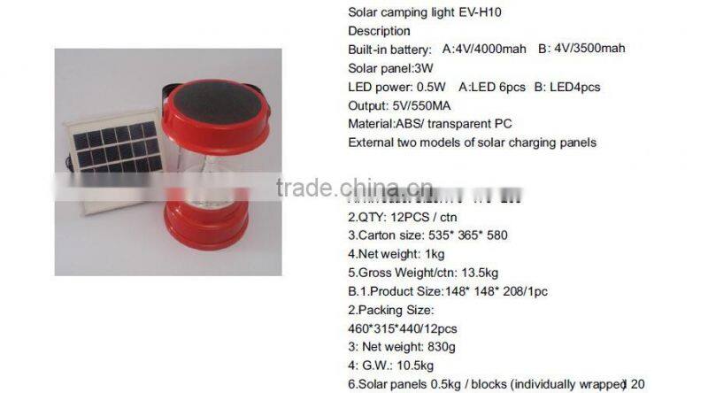 EverExceed Small Solar Lamps Series Solar Lantern for solar lighting