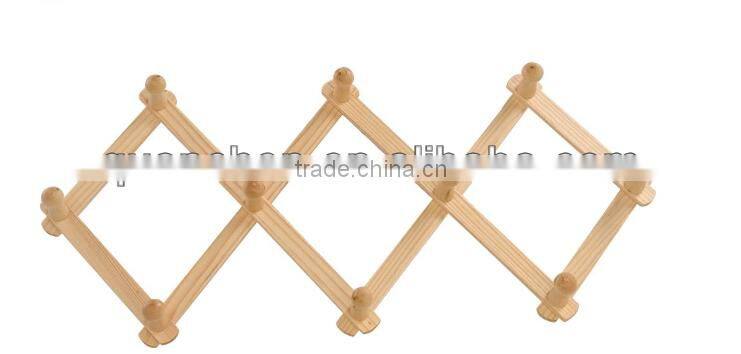 New design eco-friendly folding bamboo clothes hanger or rack