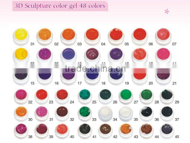 Free samples magnetic 3D sculpture UV gel for nail art