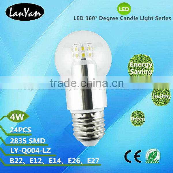 beatiful high quality e26 e27 led bulb 4w with CE ROHS
