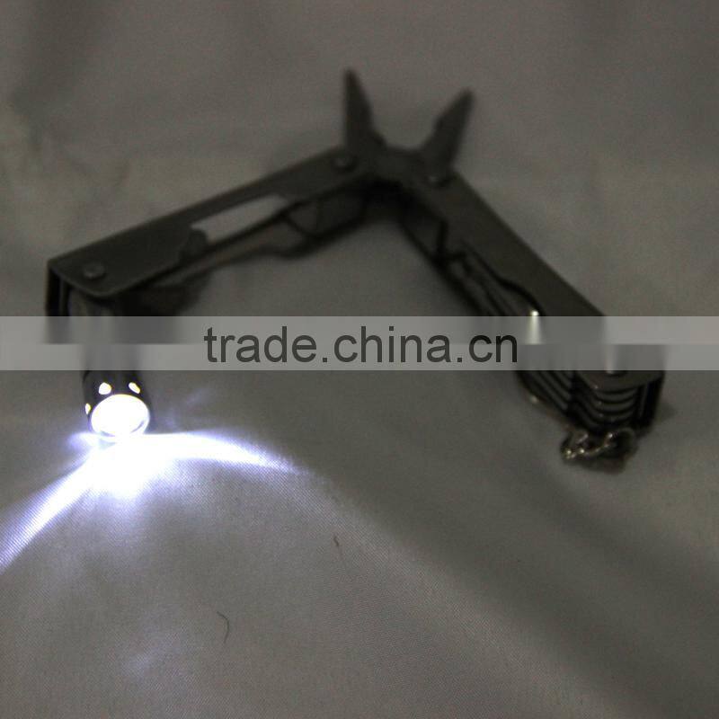 outdoor camping multi functional pliers with LED light