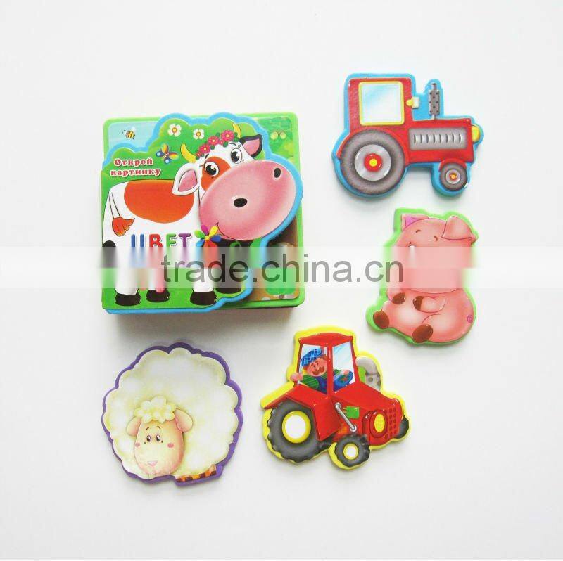 Eco-friendly custom EVA animal puzzle book printing kids educational learning