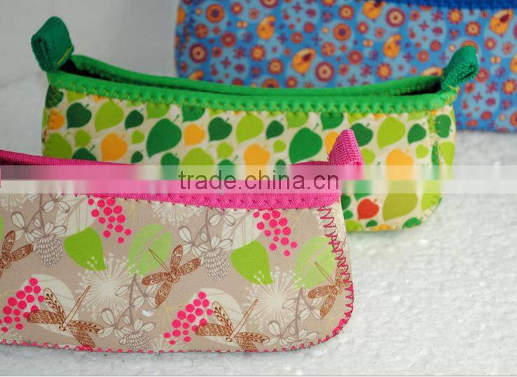 Customized women messneger Makeup neoprene Bags
