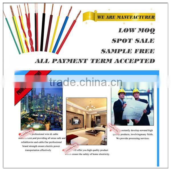 PVC Insulation Material and Solid and stranded Conductor Type H07V-R cable wire
