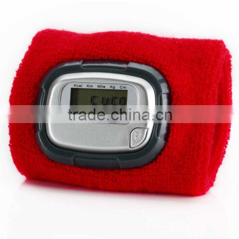 low price pedometer with fm radio/time function