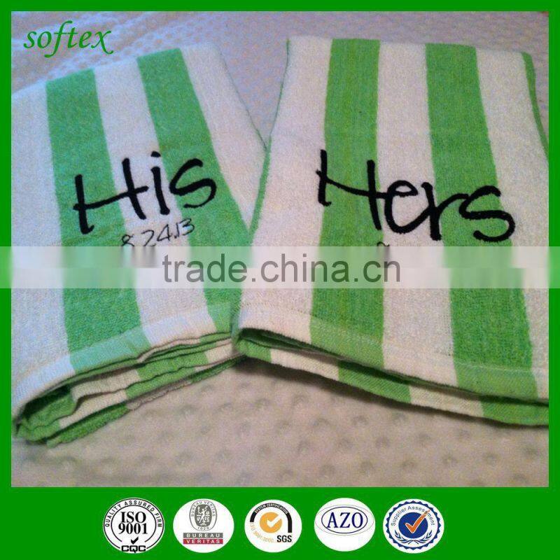 direct buy china cotton personalized striped monogrammed beach towel