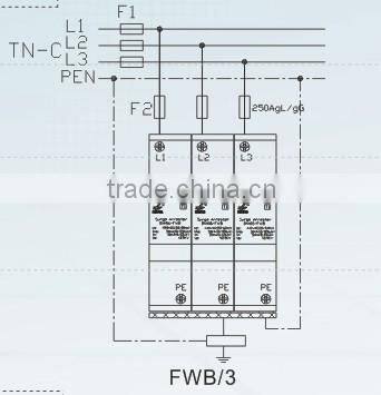 50kA 10/350us CLASS I Wind Power Generation Surge Protector