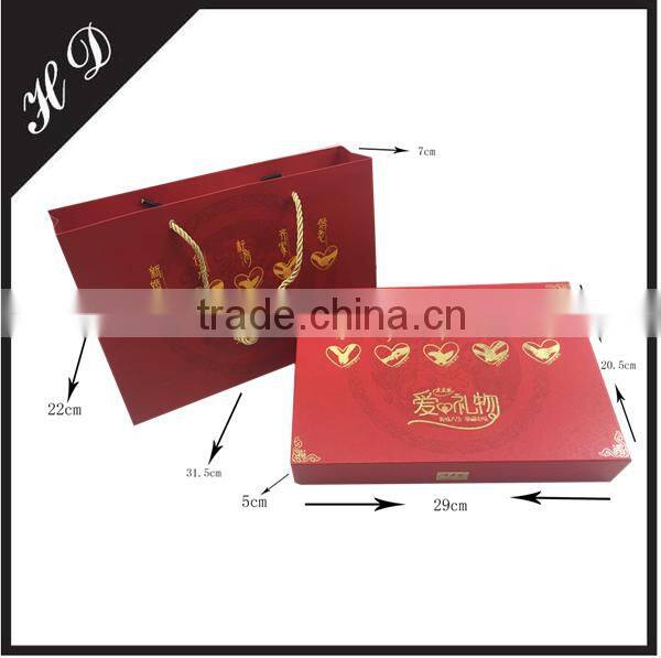Custom Red Gift Box Packing