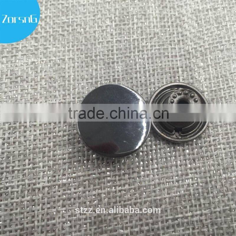 Special concave surface metal button snaps for leather with logo