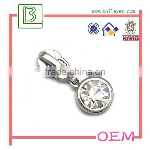 embossed metal zipper puller