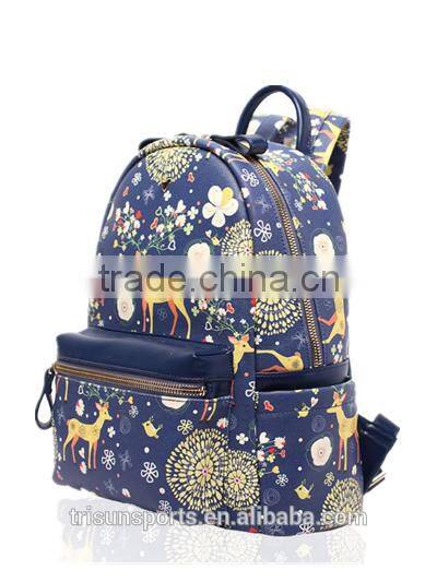 customized korean style backpack with computer layer for younger