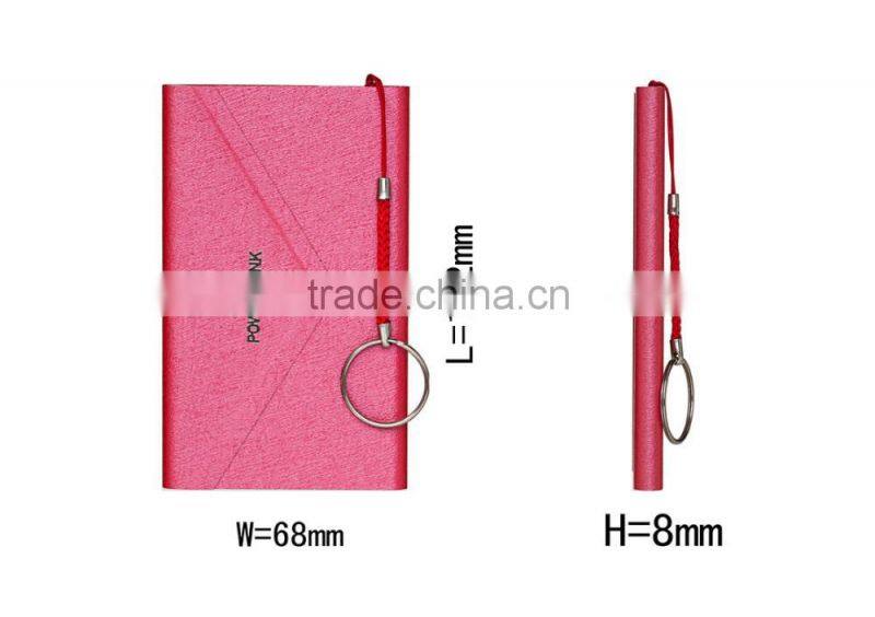 4000mah usb charger rechargeable usb promotional power bank