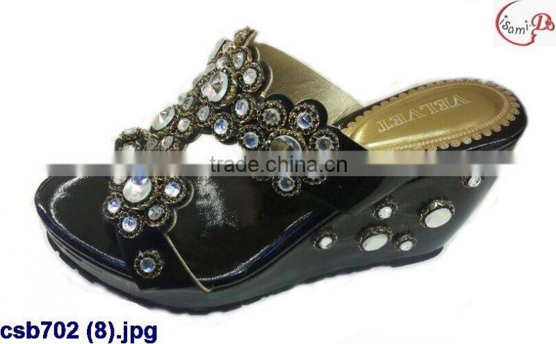 csb702 (8) New arrival fashion lady sandals with shone for wedding/party