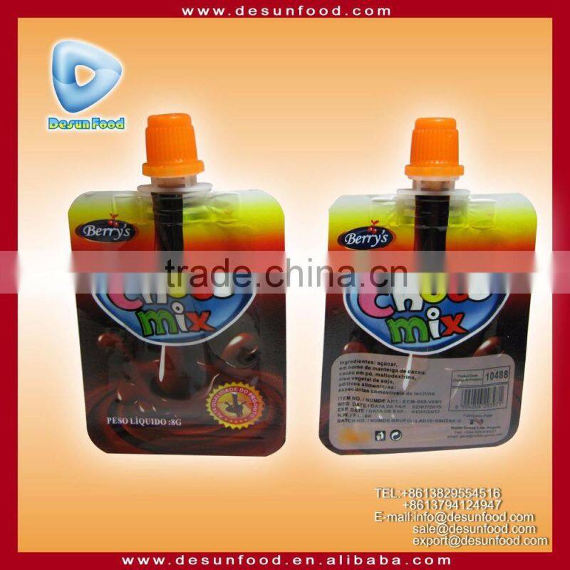 CHOCO MIX bag packing sucker creamy liquid chocolate