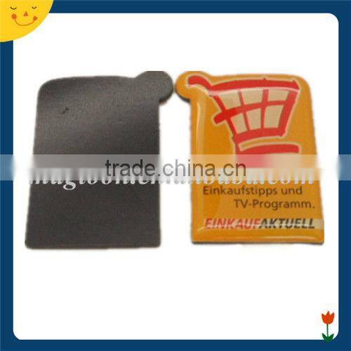 Custom shape colorful epoxy fridge magnet