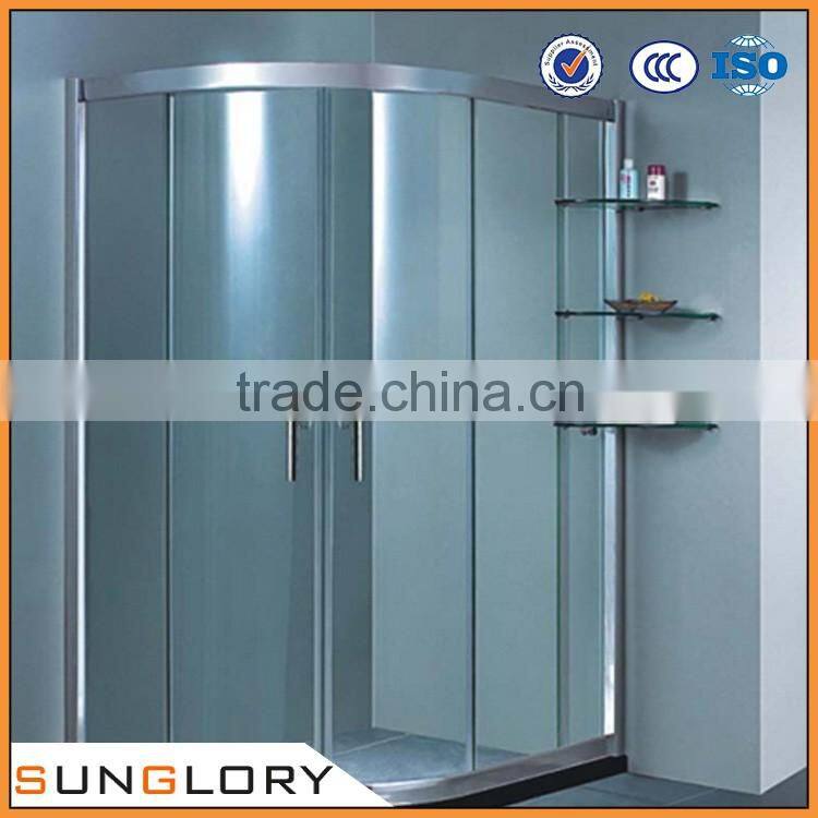 clear glass shower door