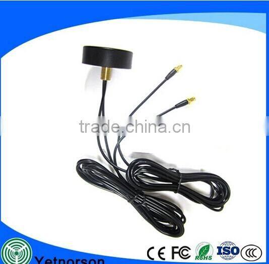GPS Antenna with Fakra Single Blue Connectors Ideal for Screw Mounting