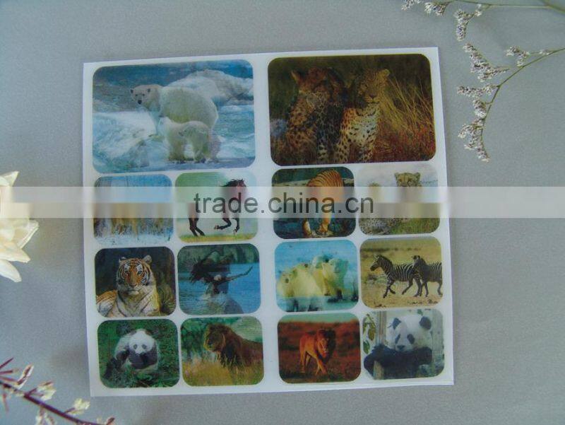 China factory custom home decor 3D lenticular sticker
