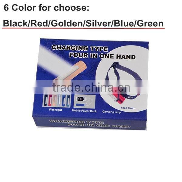 TD2406 Emergency High Power Bank USB Rechargeable Head Torch Flashlight