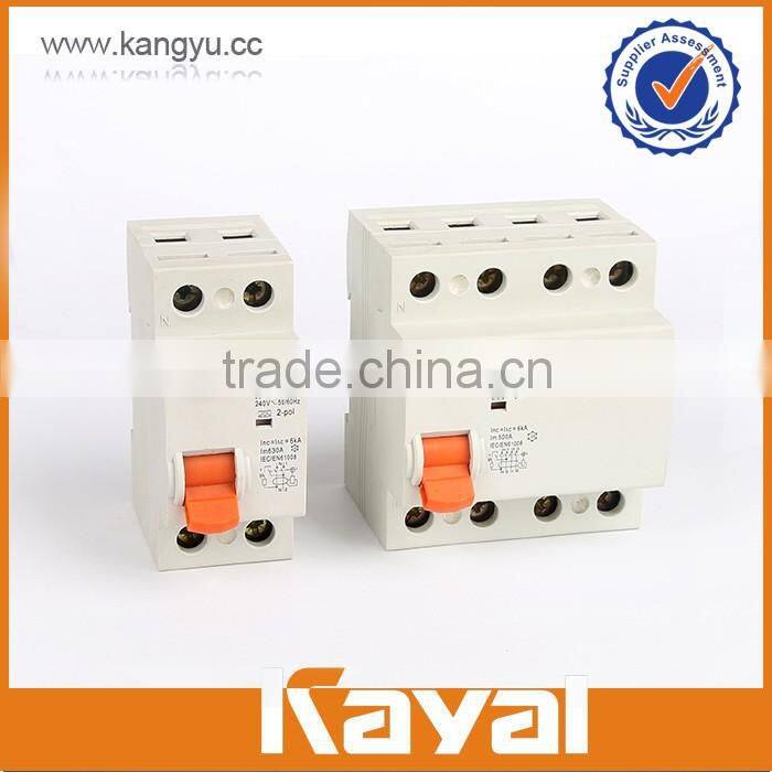 Factory price hot electro-magnetic 10ma rccb 32a rccb