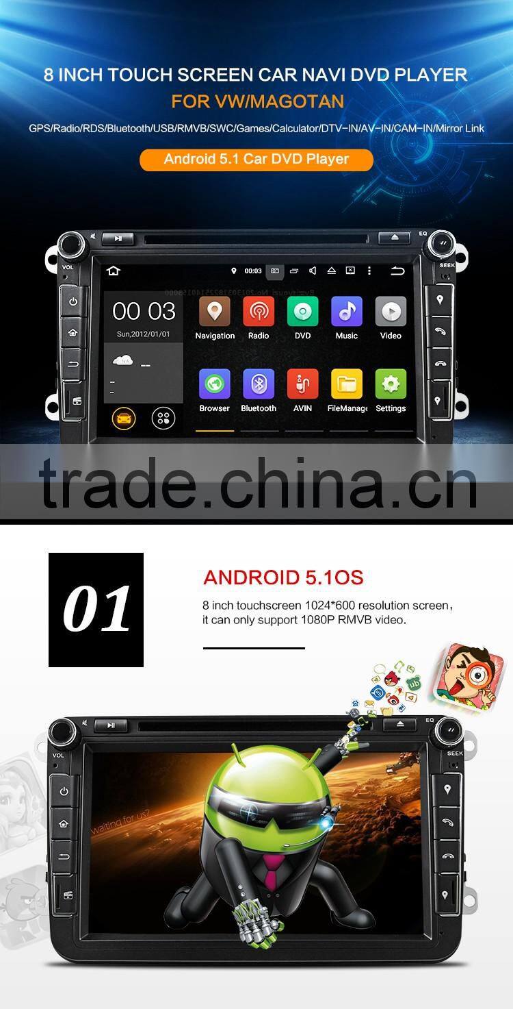 8 inch DVD/VCD Radio Tuner Bluetooth-enabled Touch Screen Mp3/Mp4 GPS Function and Gps Navigator Type Car DVD