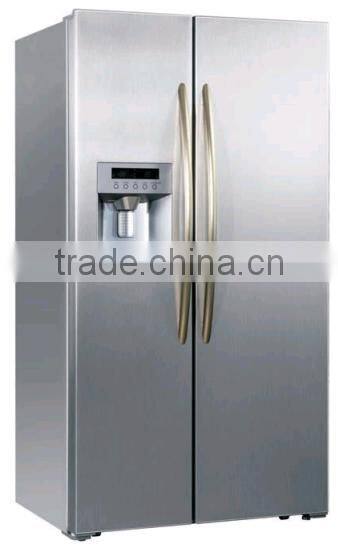 PCM white or silver door shell side by side refrigerator for sale