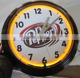 Wholesale Tower Shape Neon Clock