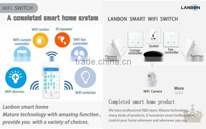 Lanbon latest smart wifi socket remote control via mobile phone
