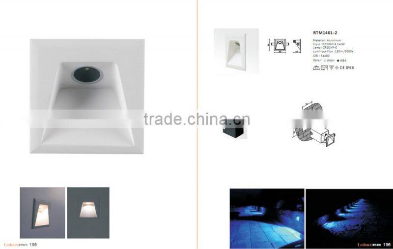 IP65 Aluminum outdoor recessed stair light/stair step light/stair led light