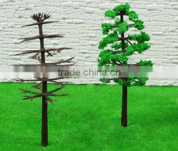 Decorative plastic tree, scale model trees, model tree in other construction , model tree base plastic, MT-15
